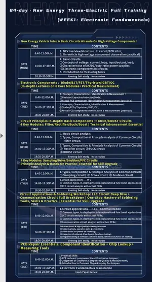 24 Day China EV Training Program