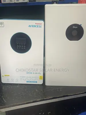 Africell 6.2KVA Hybrid Inverter + Deye Lithium Battery Combo