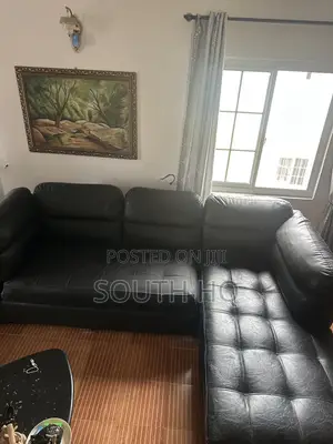  L-Shape Leather Sofa for Sale!
