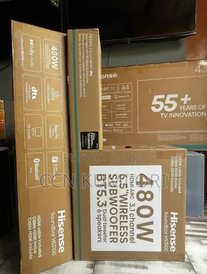 Hisense 480watts Wireless Subwoofer,Bluetooth HDMI AUX WI-FI, USB