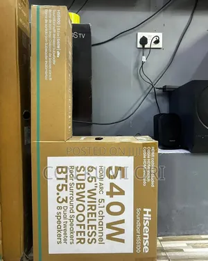 Hisense 540watts Wireless Subwoofer. Bluetooth USB HDMI WiFi