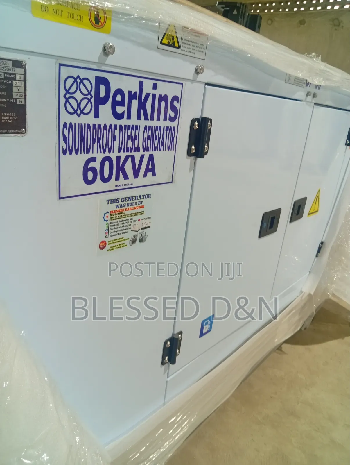 60KVA Perkins Soundproof Diesel Generator Engine