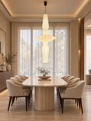 Modern Paper LED Pendant Light Akari Japanese White Paper Lamp Dining