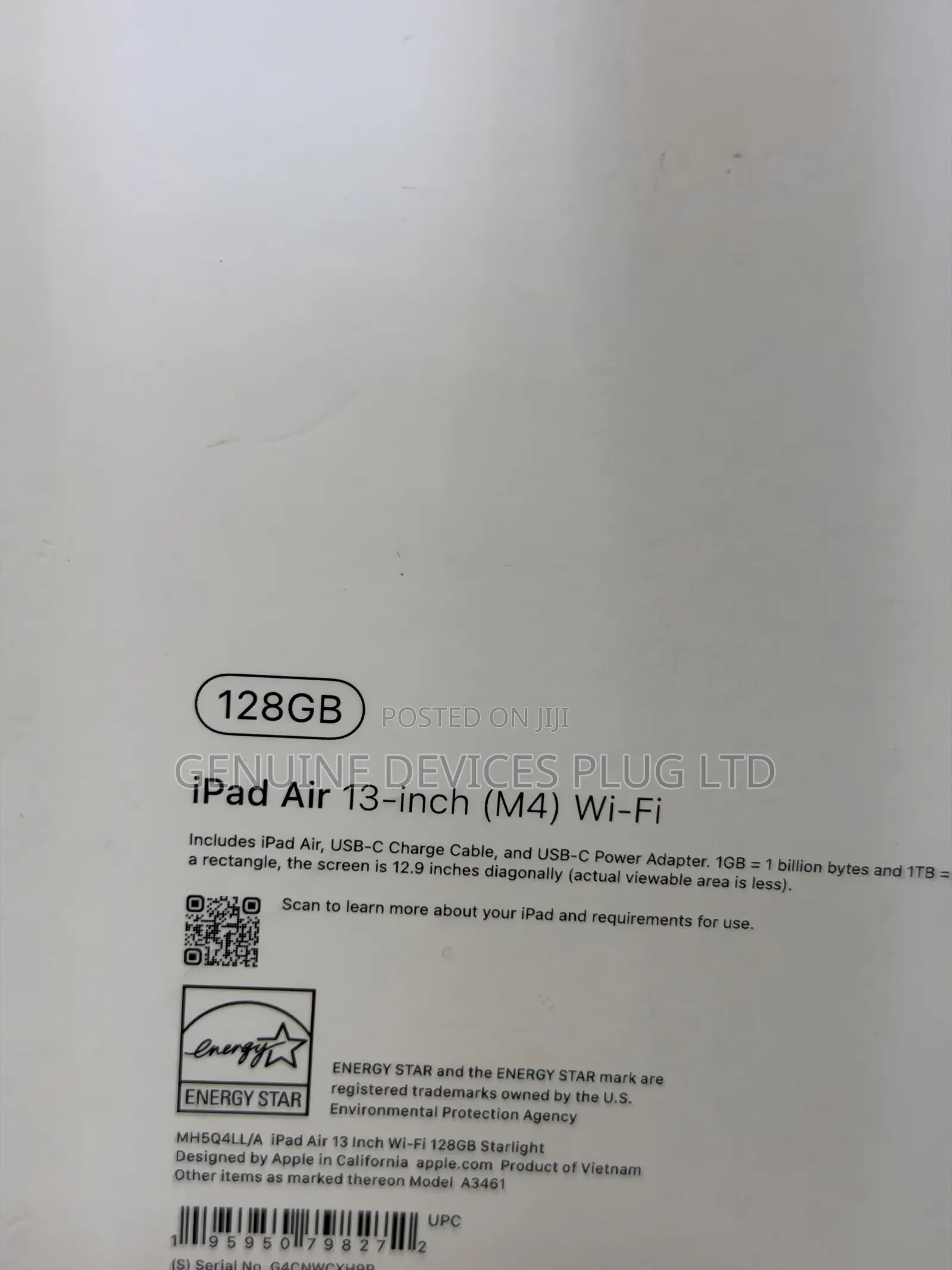 New Apple iPad Air 13 (2026) 128 GB