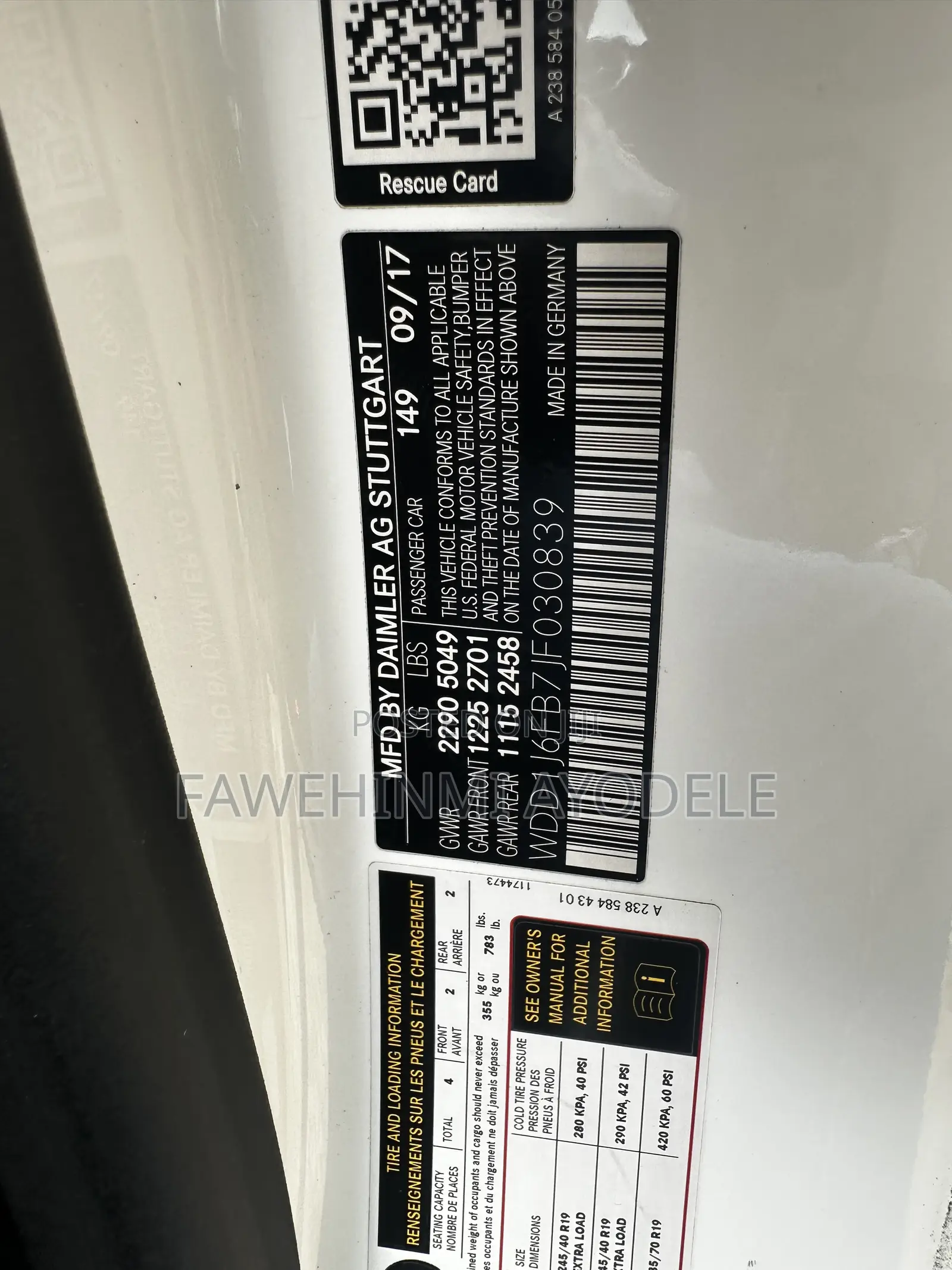 Mercedes-Benz E400 2017 White