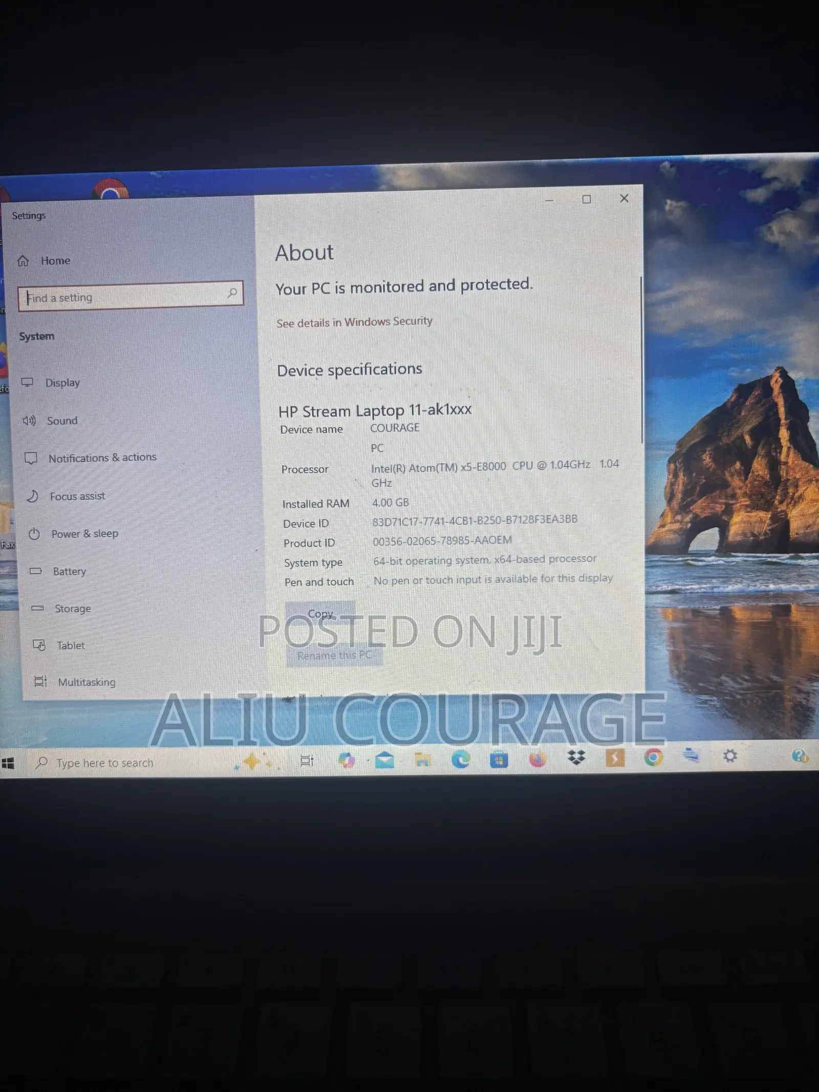 Laptop HP Stream 11 4GB Intel Atom eMMC 60GB