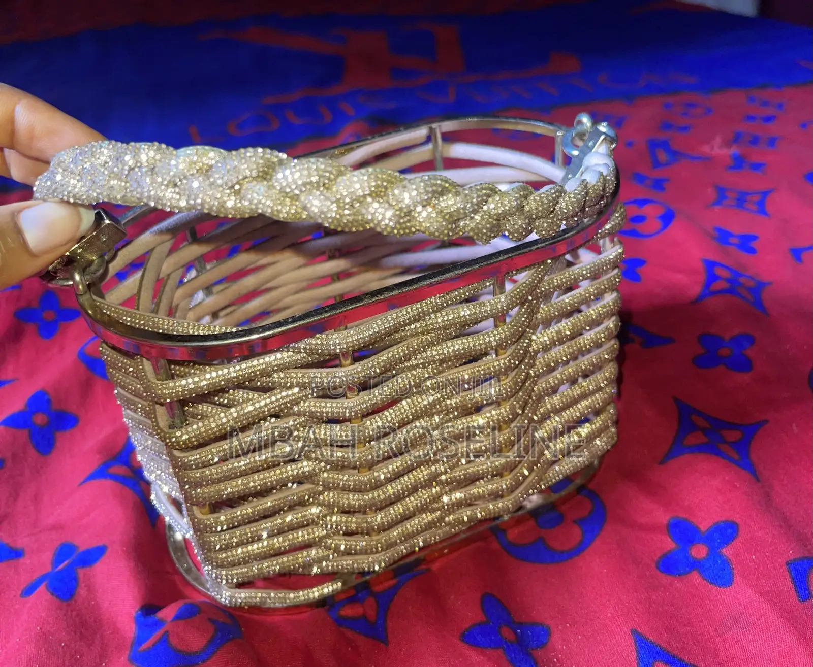 Gold Statement Evening Bag