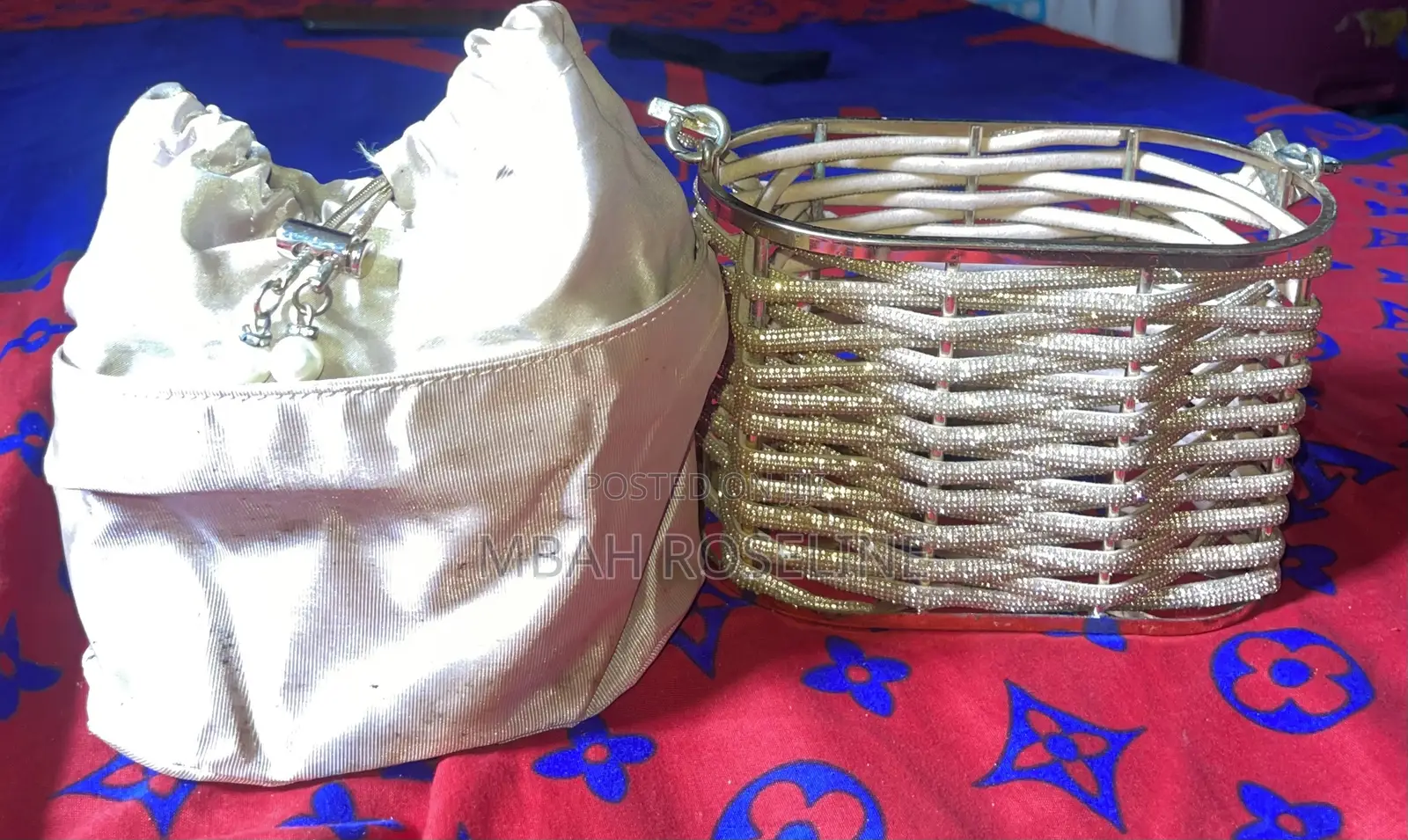 Gold Statement Evening Bag