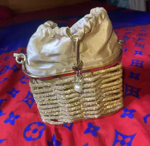 Gold Statement Evening Bag