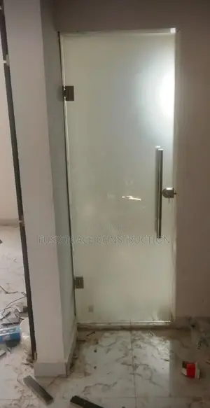 Plain Frameless Glass Door