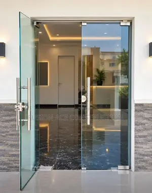 Plain Frameless Glass Door