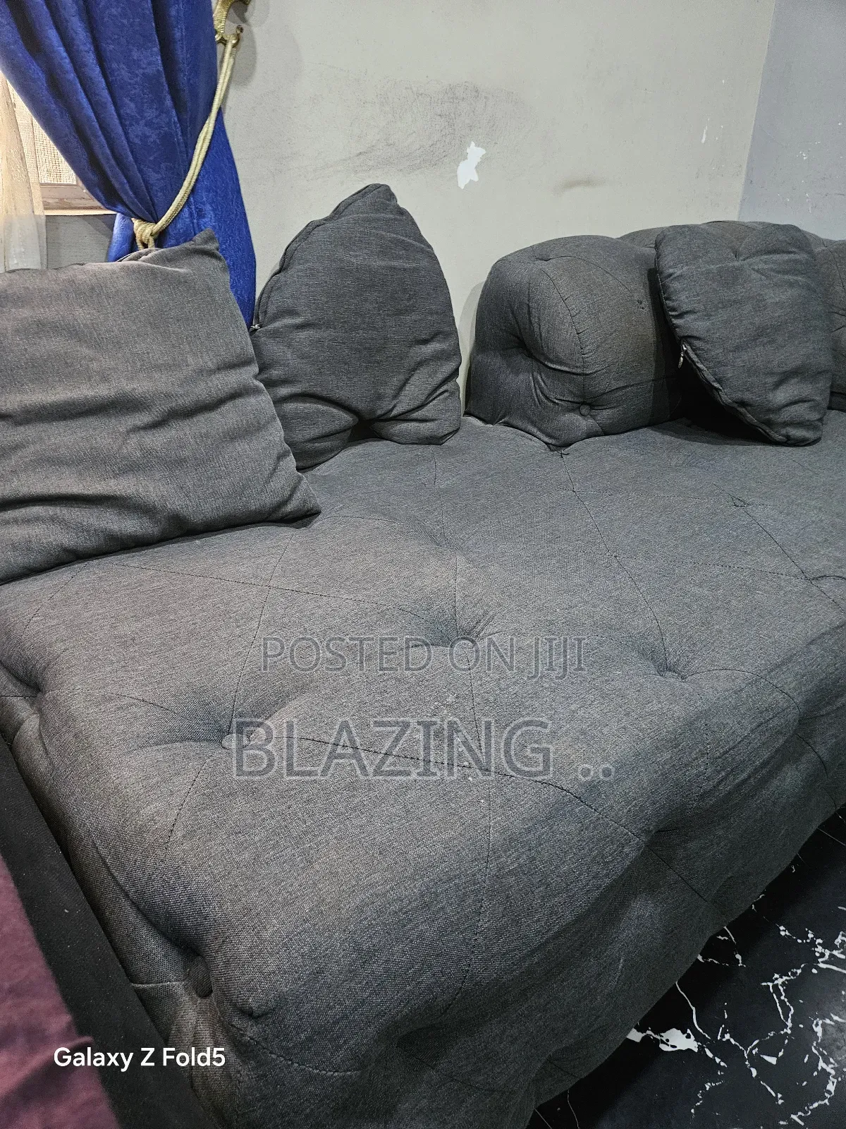 3 Seater Stylish Sofa - Grey