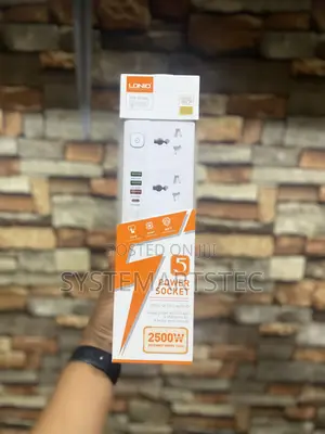 LDNIO 5-Way Power Socket With 4 USB Ports – 2500W