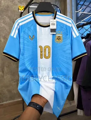 Argentina National Team Home Football Jersey – Sky Blue & White