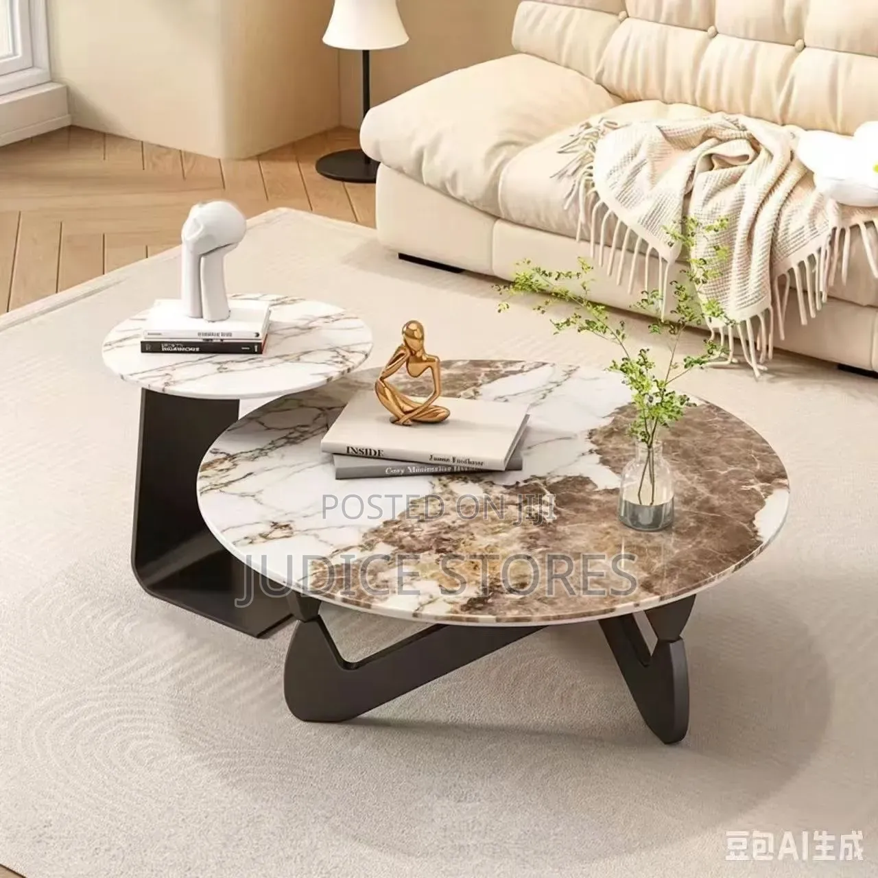 Eclipse Nesting Marble Table