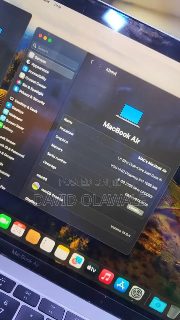 Laptop Apple MacBook Air 8GB Intel Core i5 SSD 256GB