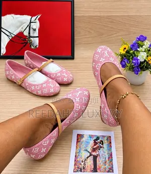 LV Monogram Mary Jane Flat Shoe