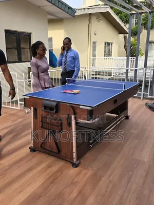 ​7ft 4-in-1 Pool Table, Snooker, Tennis & Air Hockey