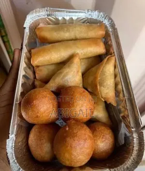 Meatpie and Small Chops