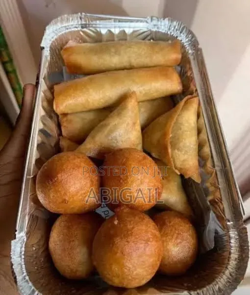 Meatpie and Small Chops