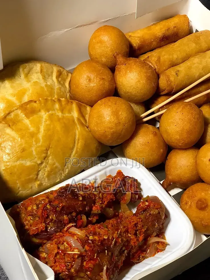 Meatpie and Small Chops