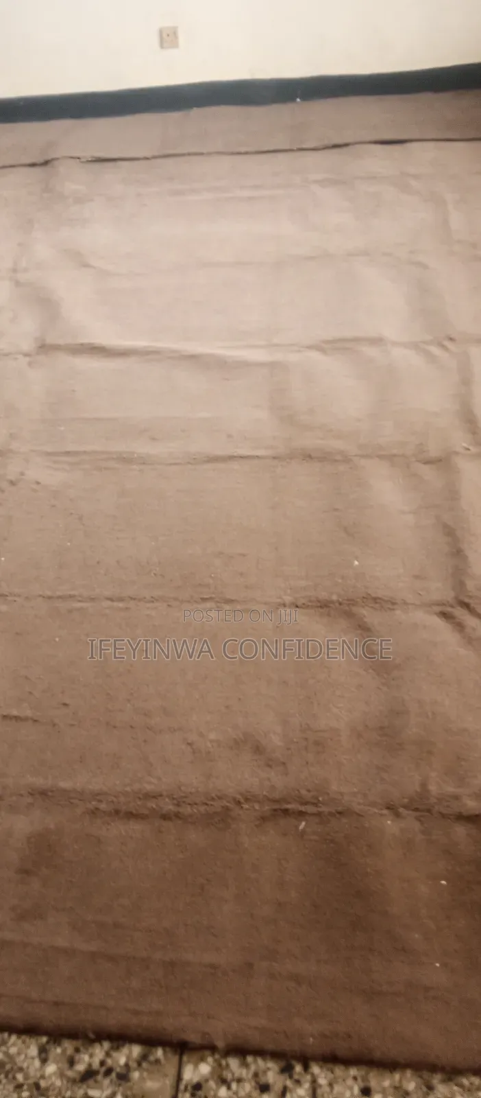 Large Brown Plush Area Rug