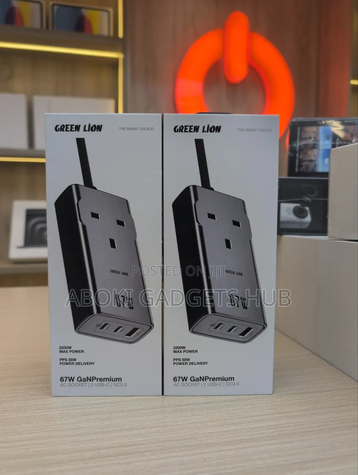 Green Lion 67W GaNPremium AC Socket