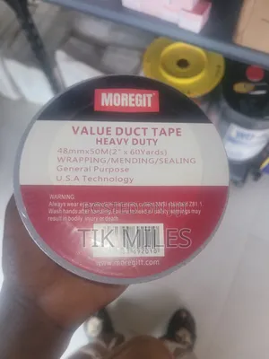 MOREGIT Value Duct Tape Heavy Puty 48mm X 50M (2" X 60 Yards)