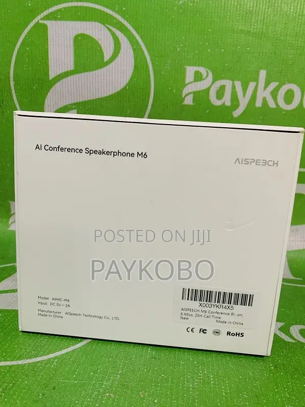 AISPEECH M6 AI Conference Speakerphone With 6-Mic Array