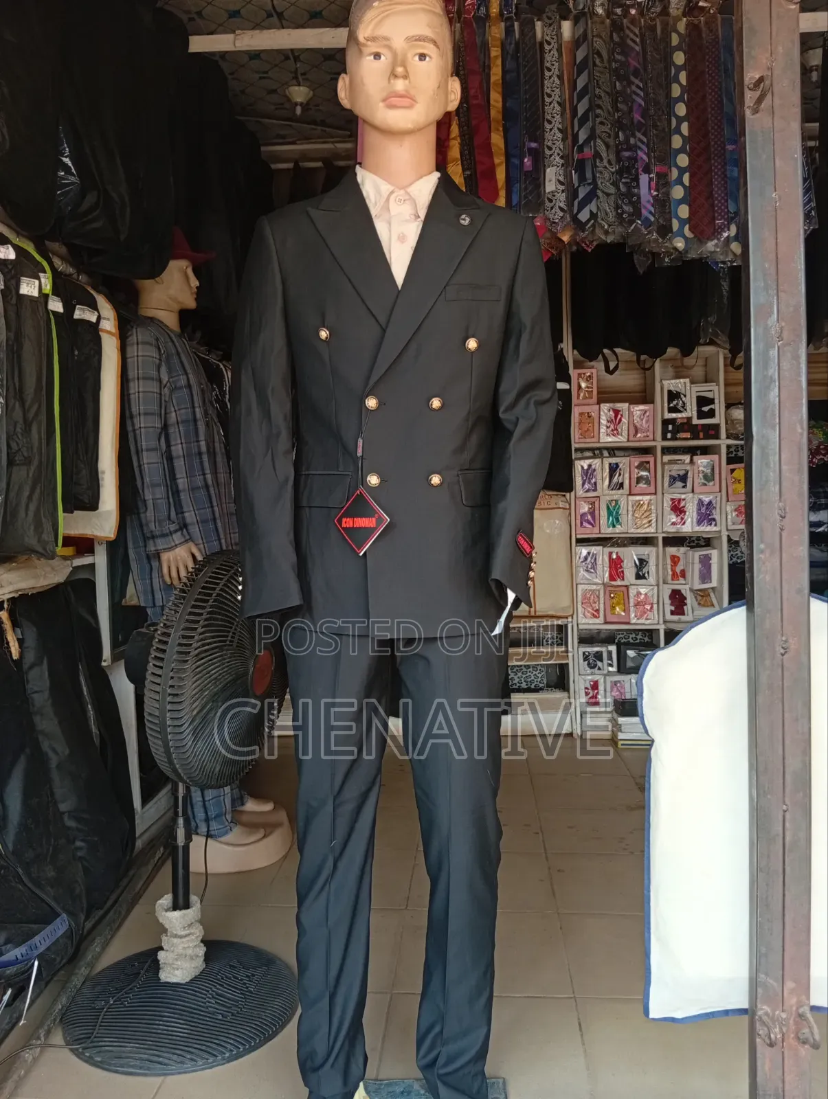 Mens Double Breasted Complete Suit