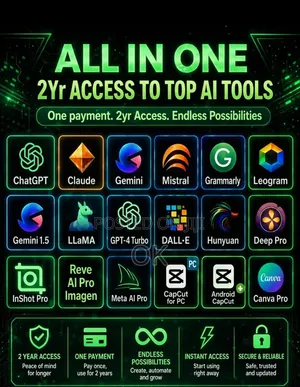 17 AI Tools – 24 Months Access | ChatGPT, Claude, Gemini, Grok & More