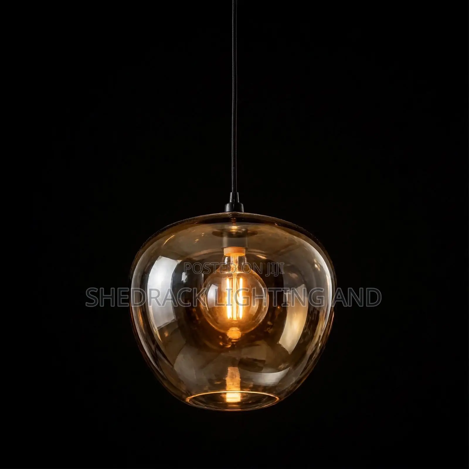 Single Smoked Ball Pendant - Modern & Classy!