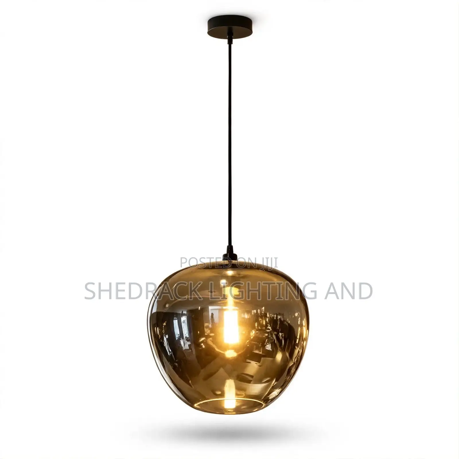 Single Smoked Ball Pendant - Modern & Classy!