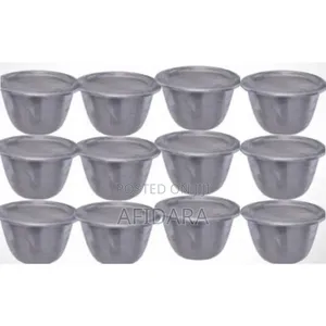 Moi Moi Plate Container Cup With Cover -12pc