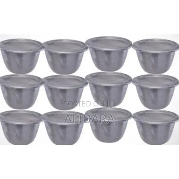 Moi Moi Plate Container Cup With Cover -12pc