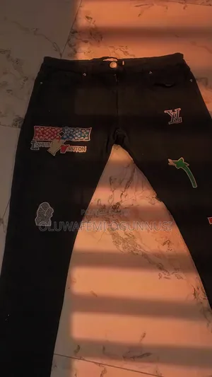 7 Original Okrika Jeans Bundle- LV,Burberry,&cargo Style-Sharp-Clean