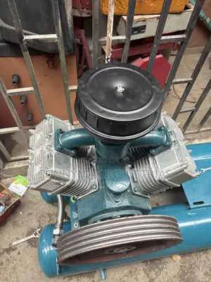 W-3.5/5 Diesel Piston Air Compressor With a Portable Double Tank.