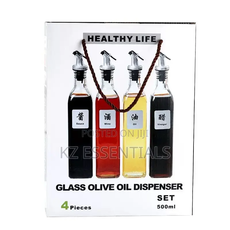 Glass Oil Pot Set