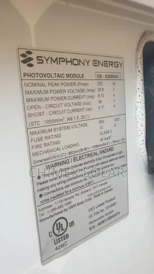 250 Watts Panels Fairly Used