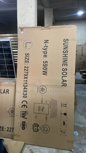 Sunshine Solar Panels Mono 590watt