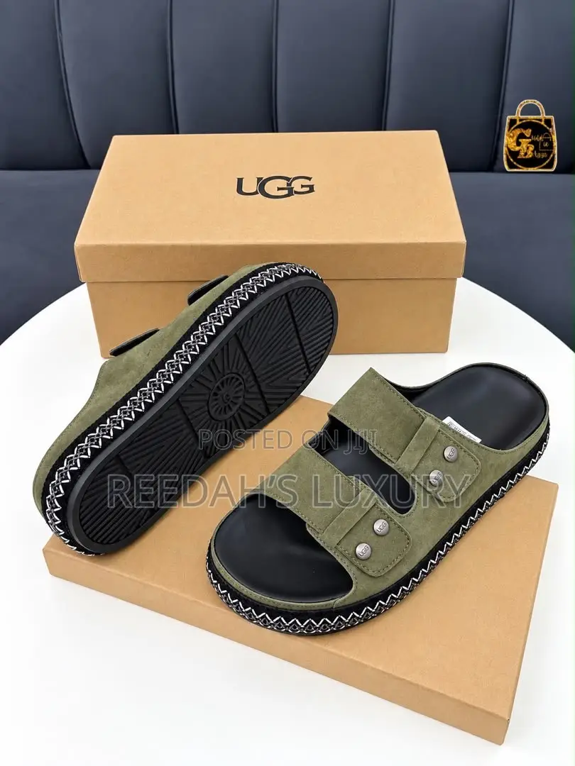 Fully Boxed UGG Double-Strap Slides