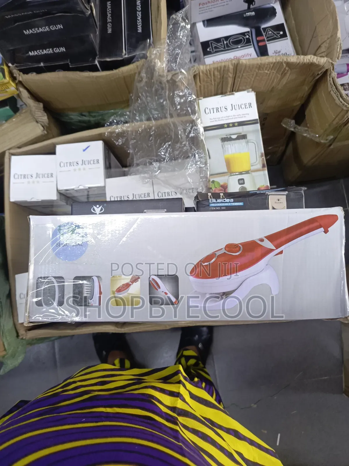 Red Steam Iron