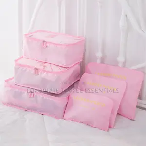 6-in-1 Travel Packing Cubes & Laundry Pouches – Waterproof Luggage Org