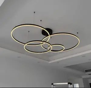4 Rings Led Acrylic Chandelier