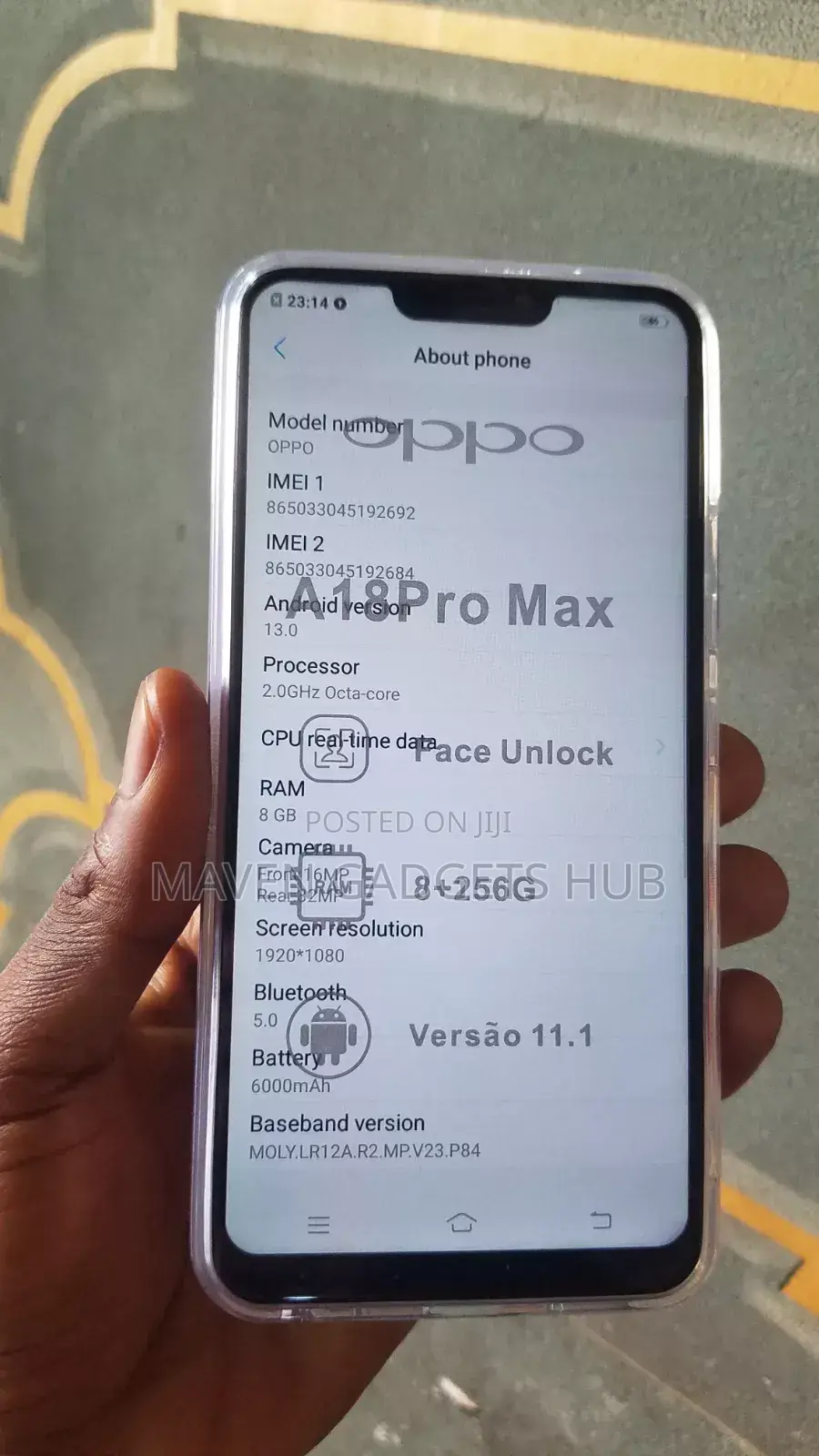 Oppo A18 128 GB Blue