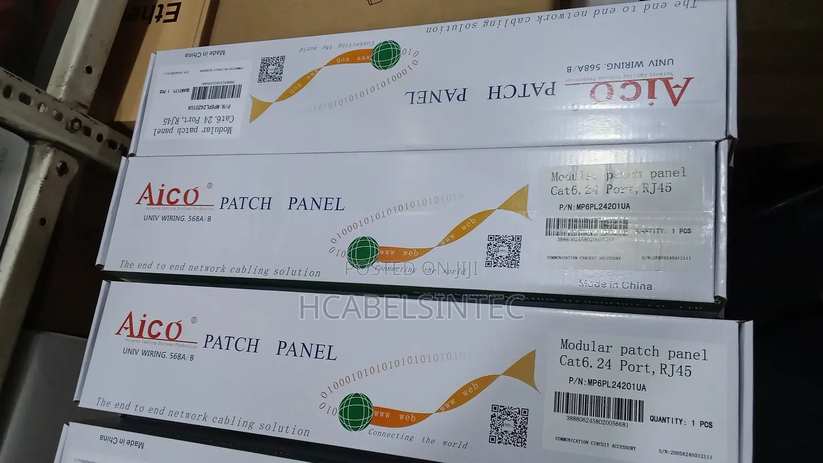 Aico Patch Panel Cat6 24port Rj45