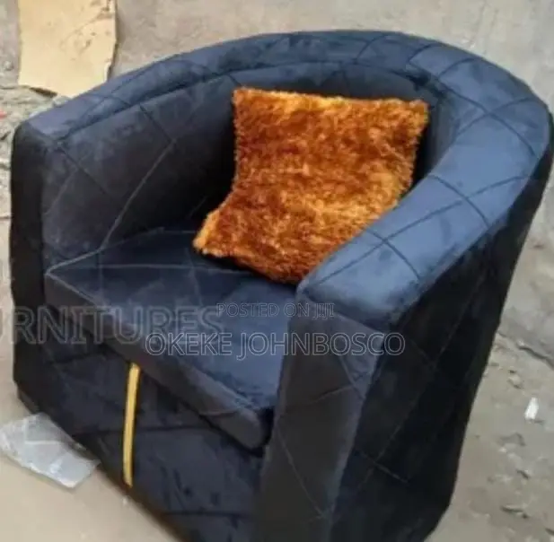 Quality Leather & Fabric Sofa Chairs (1, 2, 3-Seater) With Stools.