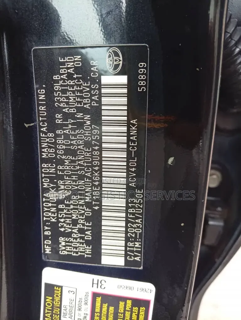 Toyota Camry 2009 Black