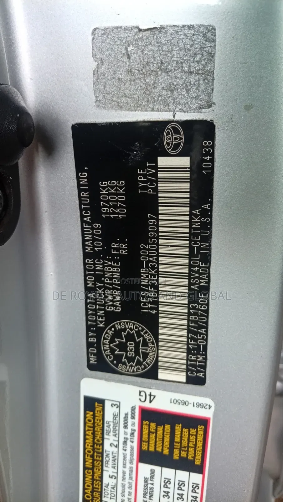Toyota Camry 2010 Silver