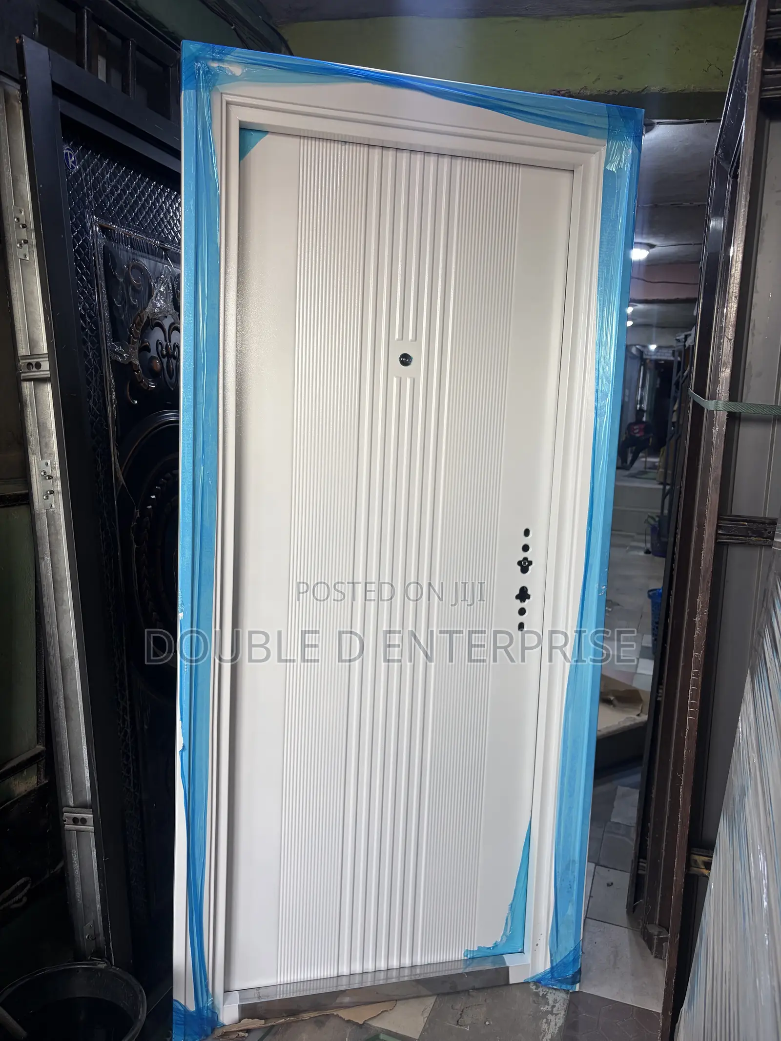 3ft White German Steel Door